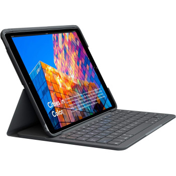 Logitech iPad Air (3rd generation) Keyboard Case, Slim Folio with integrated wireless keyboard (Graphite)