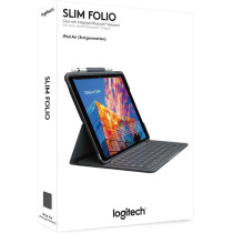 Logitech iPad Air (3rd generation) Keyboard Case, Slim Folio with integrated wireless keyboard (Graphite)
