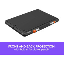 Logitech iPad Air (3rd generation) Keyboard Case, Slim Folio with integrated wireless keyboard (Graphite)