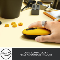 Logitech POP Mouse, Wireless Mouse with Customisable Emojis, SilentTouch Technology, Precision/Speed Scroll, Compact Design, Bluetooth, Multi-Device, OS Compatible - Blast.