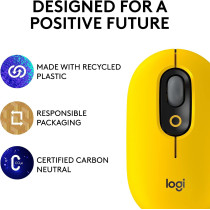 Logitech POP Mouse, Wireless Mouse with Customisable Emojis, SilentTouch Technology, Precision/Speed Scroll, Compact Design, Bluetooth, Multi-Device, OS Compatible - Blast.