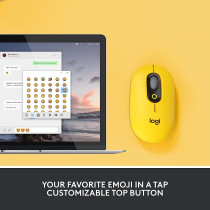 Logitech POP Mouse, Wireless Mouse with Customisable Emojis, SilentTouch Technology, Precision/Speed Scroll, Compact Design, Bluetooth, Multi-Device, OS Compatible - Blast.