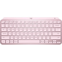 Logitech Mx Keys Mini Minimalist Wireless Illuminated Keyboard, Compact, Bluetooth, Backlit, Usb-C, Compatible With Apple Macos, Ios, Windows, Linux, Android, Metal Build - Rose, 920-010500