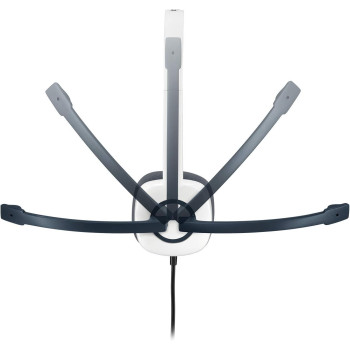 Logitech H150 Wired Headset, Stereo Headphones With Rotating Noise-Cancelling Microphone, Dual 3.5 Mm Audio Jack, In-Line Controls, Pc/Mac/Laptop - White