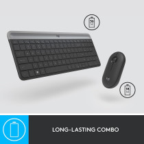 Logitech MK470 Slim Wireless Combo - Graphite