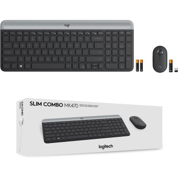 Logitech MK470 Slim Wireless Combo - Graphite