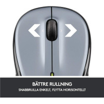 Logitech M325 Wireless Mouse, 2.4 GHz with USB Unifying Receiver, 1000 DPI Optical Tracking, 18-Month Life Battery, PC/Mac/Laptop - Light Silver Grey