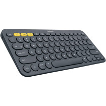 Logitech K380 Multi-Device Bluetooth Keyboard ? Windows, Mac, Chrome OS, Android, iPad, iPhone, Apple TV Compatible ? with FLOW Cross-Computer Control and Easy-Switch up to 3 Devices ? Dark Grey