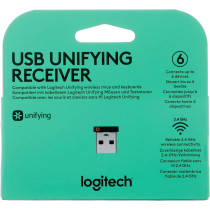 Logitech USB Unifying Receiver, Black