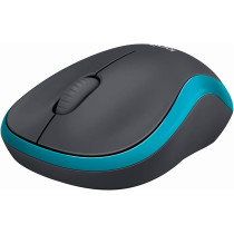 Logitech M185 Wireless Mouse, 2.4 GHz with USB Nano Receiver, 12 Month Battery Life, 1000 DPI Optical Tracking, For Left and Right Handers, Compatible with PC, Mac, Laptop - Blue