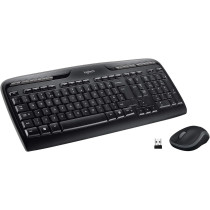 Logitech MK330 Wireless Keyboard and Mouse Combo for Windows, 2.4 GHz Wireless with Unifying USB-Receiver, Portable Mouse, Multimedia Keys, Long Battery Life, PC/Laptop, QWERTY US Layout - Black