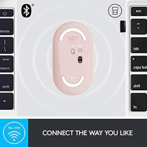 Logitech Pebble M350 Wireless Mouse, Pink - 910-005575