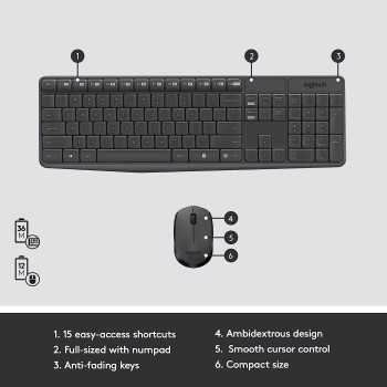Logitech Wireless Combo for PC - MK235