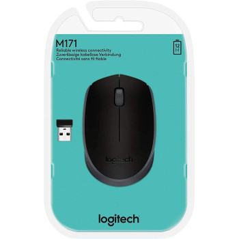 Logitech M171 Wireless Mouse 2.4 Ghz wireless Wireless range, Black