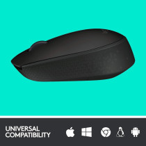 Logitech M171 Wireless Mouse 2.4 Ghz wireless Wireless range, Black