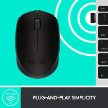 Logitech M171 Wireless Mouse 2.4 Ghz wireless Wireless range, Black