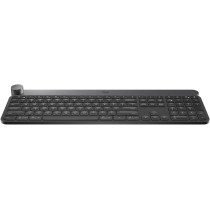 Logitech Craft Advanced Wireless Keyboard with Creative Input Dial and Backlit Keys, Dark grey and aluminum