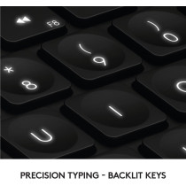 Logitech Craft Advanced Wireless Keyboard with Creative Input Dial and Backlit Keys, Dark grey and aluminum