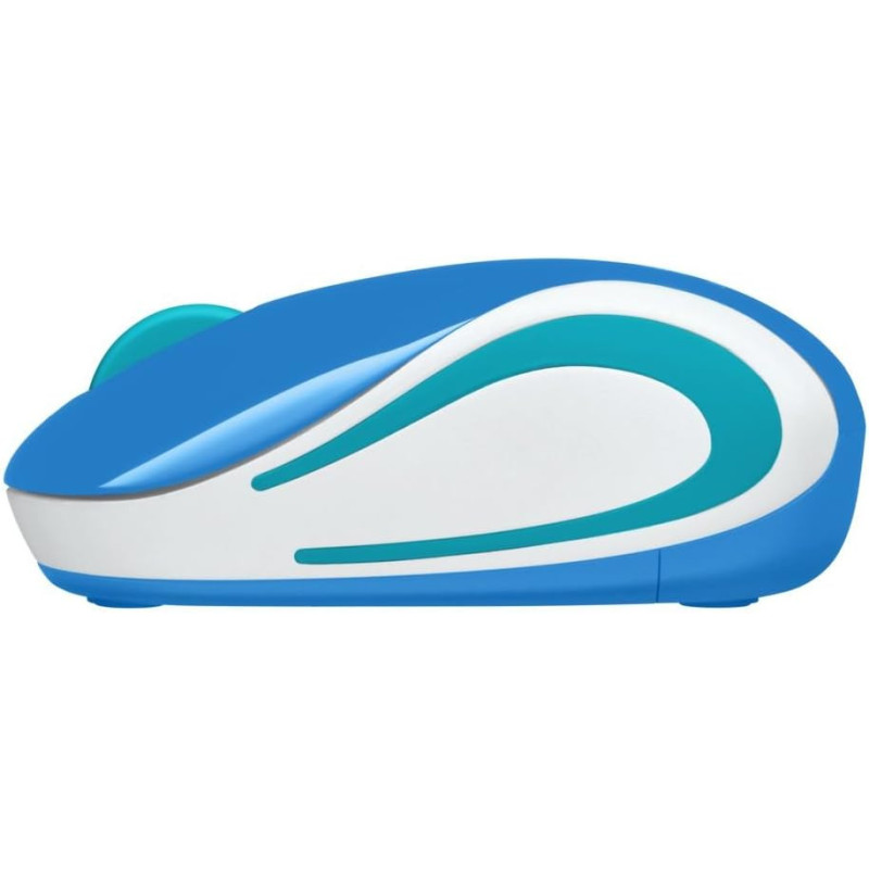 Logitech M187 Ultra Portable Wireless MoUSe, 2.4 Ghz With USb Receiver, 1000 Dpi Optical Tracking, 3-Buttons, Pc/Mac/Laptop - Blue