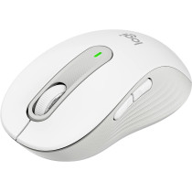 Logitech Signature M650 Wireless Mouse - for Small to Medium Sized Hands, SmartWheel Scrolling, Bluetooth, 24-Month Battery, Silent Clicks, Customizable Side Buttons, Contoured Shape - Off White