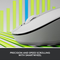 Logitech Signature M650 Wireless Mouse - for Small to Medium Sized Hands, SmartWheel Scrolling, Bluetooth, 24-Month Battery, Silent Clicks, Customizable Side Buttons, Contoured Shape - Off White