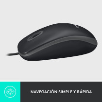 Logitech 910-001601 USB Mouse, Black