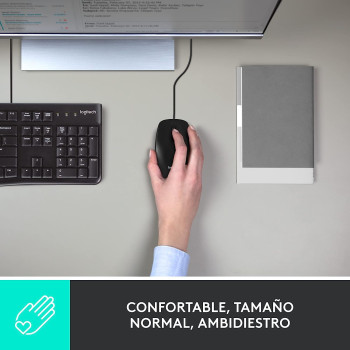 Logitech 910-001601 USB Mouse, Black