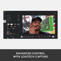 Logitech 960-001282 Streaming Webcam with USB-C and Built-in Microphone (Graphite Black, 60fps)