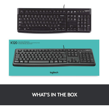 LOGITECH 920-002479 KEYBOARD K120 FOR BUSINESS US INT L LAYOUT US - (Keyboards &gt; Keyboards)