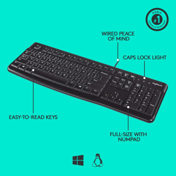 LOGITECH 920-002479 KEYBOARD K120 FOR BUSINESS US INT L LAYOUT US - (Keyboards &gt; Keyboards)