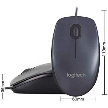 Logitech USB Mouse For PC Laptop - M90
