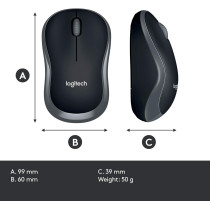 Logitech MK240 Nano 79-Key Wireless Keyboard w/Mouse