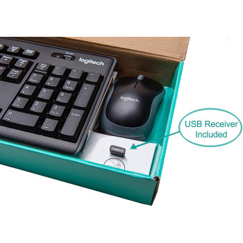 Logitech MK240 Nano 79-Key Wireless Keyboard w/Mouse