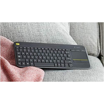 Logitech Wireless Touch Keyboard K400 PLUS Radio Transfer, PC/Mac, Keyboard