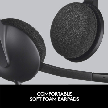 Logitech 981-000507 H340 USB Headset - 6ft Cable