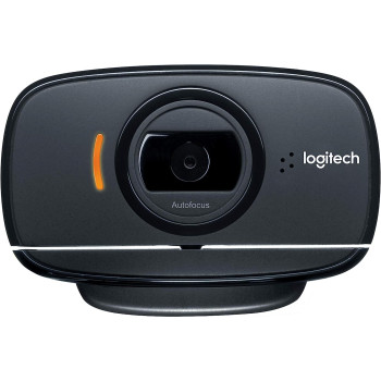 Logitech B525 Portable Business Webcam, HD 720p/30fps, Widescreen HD Video Calling, Foldable, HD Light Correction, Autofocus, 360 Swivel, For Skype, Cisco Jabber, Zoom, PC/Mac/Laptop/Macbook/Tablet