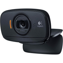 Logitech B525 Portable Business Webcam, HD 720p/30fps, Widescreen HD Video Calling, Foldable, HD Light Correction, Autofocus, 360 Swivel, For Skype, Cisco Jabber, Zoom, PC/Mac/Laptop/Macbook/Tablet