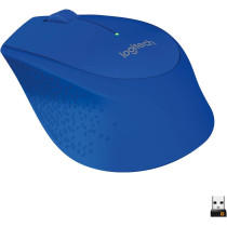Logitech M280 Wireless Mouse, 2.4 GHz with USB Nano Receiver, 1000 DPI Optical Tracking, 3 Buttons, 18 Month Life Battery, PC/Mac/Laptop Blue, 910-004290, M280 Blue