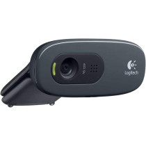 Logitech C270 720 HD Video Calling and Recording Webcam - 960-001063, Grey and Black