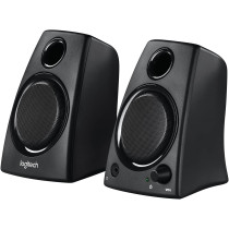 Logitech 3.5mm Jack Compact Laptop Speakers, Black (Z130)