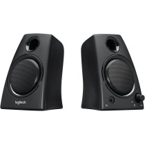 Logitech 3.5mm Jack Compact Laptop Speakers, Black (Z130)