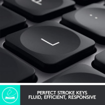 Logitech MX Keys Advanced Wireless Illuminated Keyboard for Mac, Backlit LED Keys, Bluetooth,USB-C, MacBook Pro/Air,iMac, iPad Compatible, Metal Build - With Free Adobe Creative Cloud Subscription