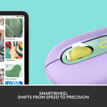 Logitech POP Mouse, Wireless Mouse with Customisable Emojis, SilentTouch Technology, Precision/Speed Scroll, Compact Design, Bluetooth, Multi-Device, OS Compatible - Daydream