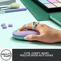 Logitech POP Mouse, Wireless Mouse with Customisable Emojis, SilentTouch Technology, Precision/Speed Scroll, Compact Design, Bluetooth, Multi-Device, OS Compatible - Daydream