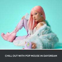 Logitech POP Mouse, Wireless Mouse with Customisable Emojis, SilentTouch Technology, Precision/Speed Scroll, Compact Design, Bluetooth, Multi-Device, OS Compatible - Daydream