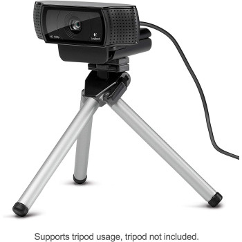 Logitech HD PRO C920 Widescreen Video Calling and Recording - Webcam, Black