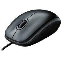 Logitech 910001601 M100 Corded Optical Mouse USB Black