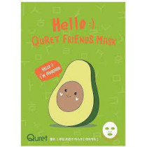 Hello  Quret Friends Mask - Avocado