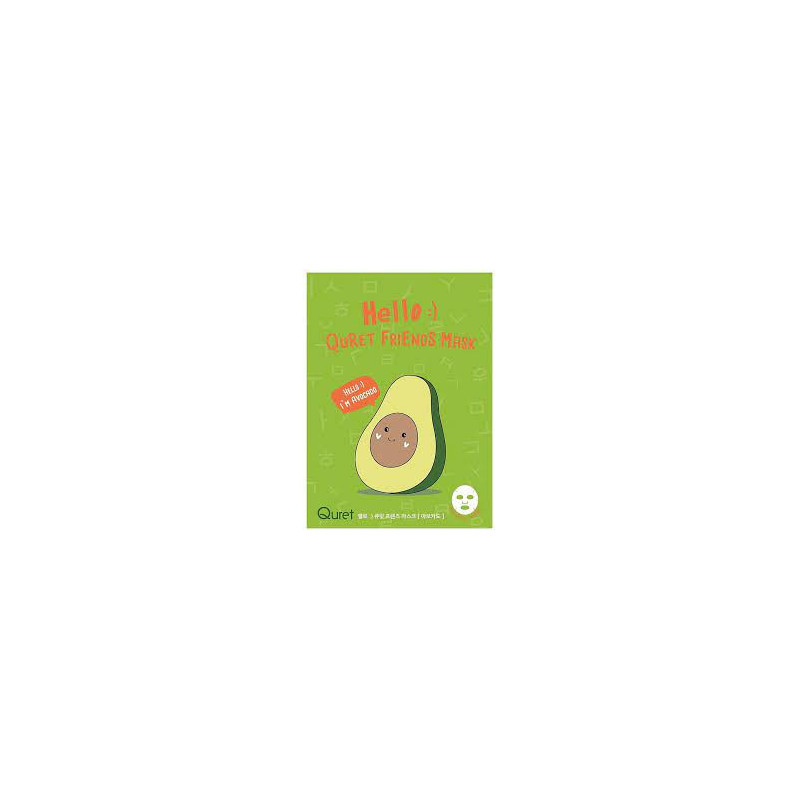 Hello  Quret Friends Mask - Avocado