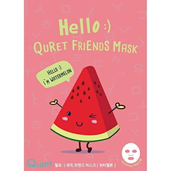 Hello Quret Friends Mask - Watermelon